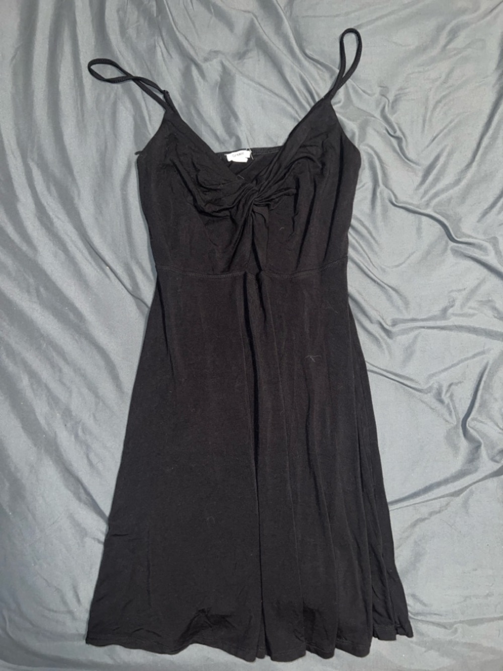 Garage Black Strapless Twist-Front Dress
